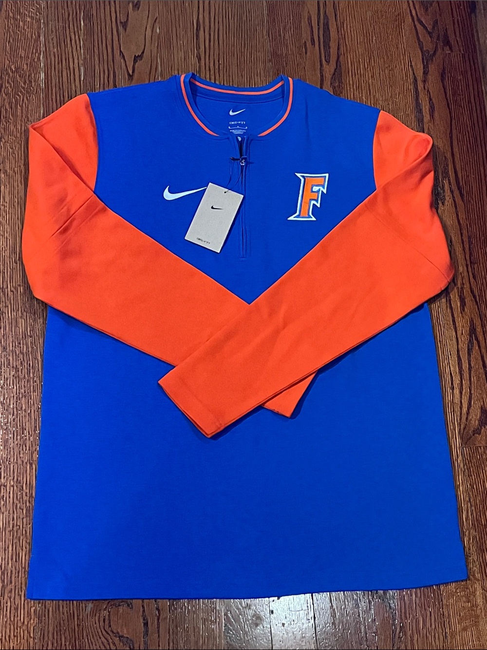 Nike Royal Blue & Orange University F Pullover
